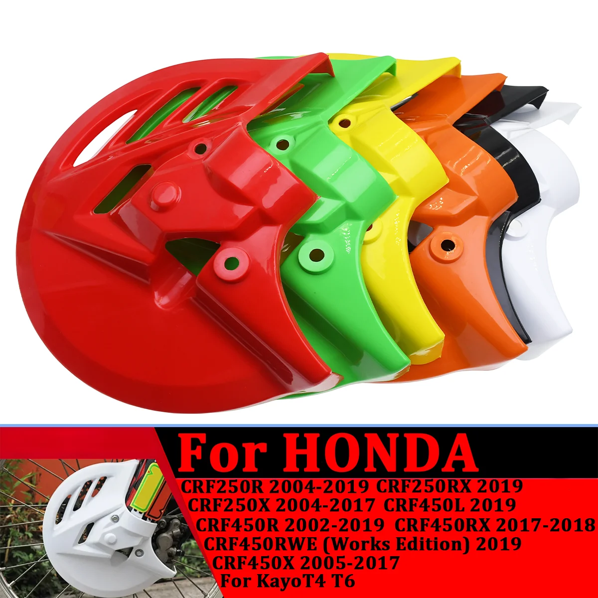 

Motorcycle Protection Cover Front Brake Disc Protective For Honda CRF250R 250RX 250X 450R 450L 450RWE 450X 450RX For Kayo T4 T6