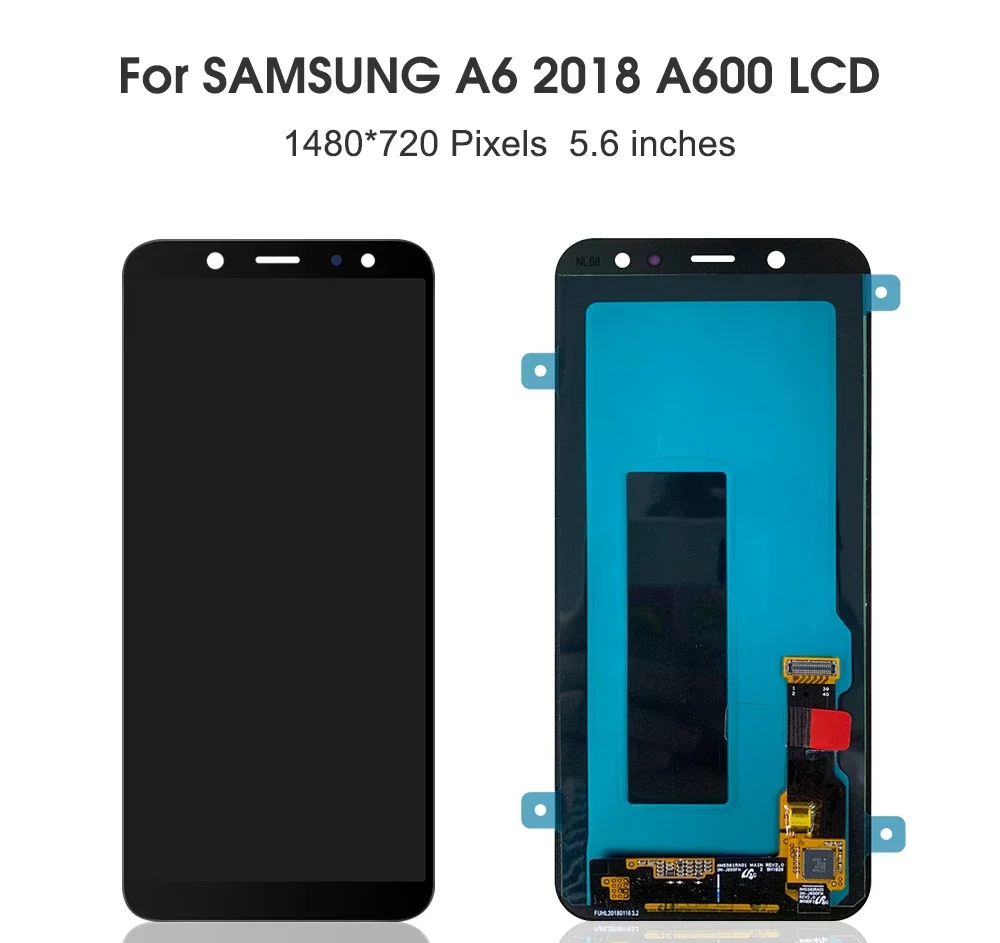 A6 2018 For Samsung 5.6\'\'For A600 A600F A600A A600N A600U LCD Display Touch Screen Digitizer Assembly Replacement