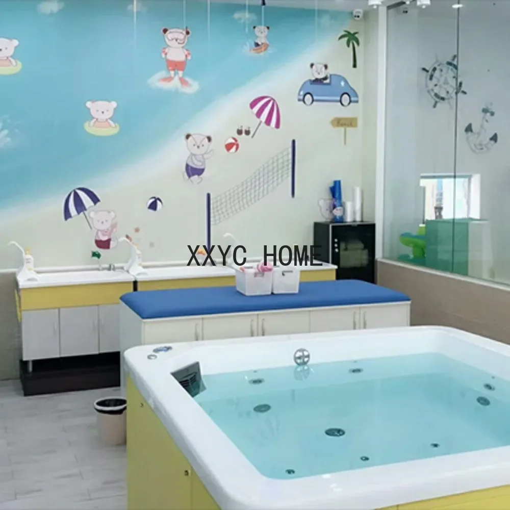 Piscina acrílica de temperatura constante para bebés, tienda para madres y bebés, bañera para bebés, piscina, baño y postes para niños