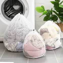 3 Size Drawstring Laundry Bag Foldable Protection Net Filter Underwear Bra Socks Underwear Washing Laundry Care Accessories