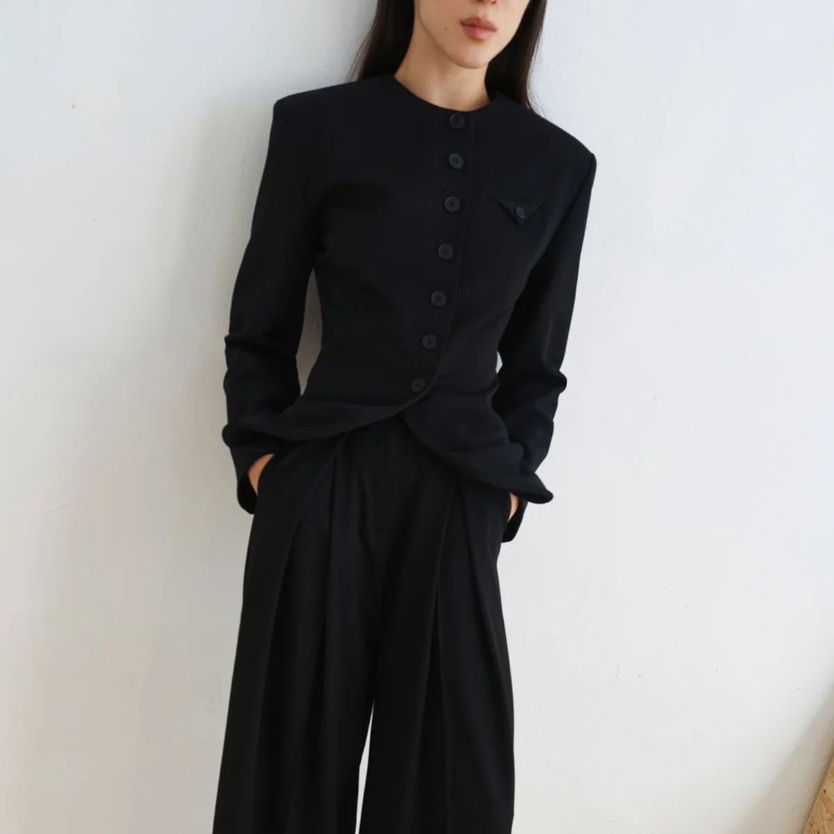 BJTZ 2026 เสื้อแจ็คเก็ตเบลเซอร์ทรงสลิมสำหรับผู้หญิงฤดูใบไม้ผลิฤดูใบไม้ร่วง - แฟชั่นหรูหราสำหรับออฟฟิศ ดีไซน์สมาร์ทแคชชวล เสื้อคลุมสำหรับเดินทาง