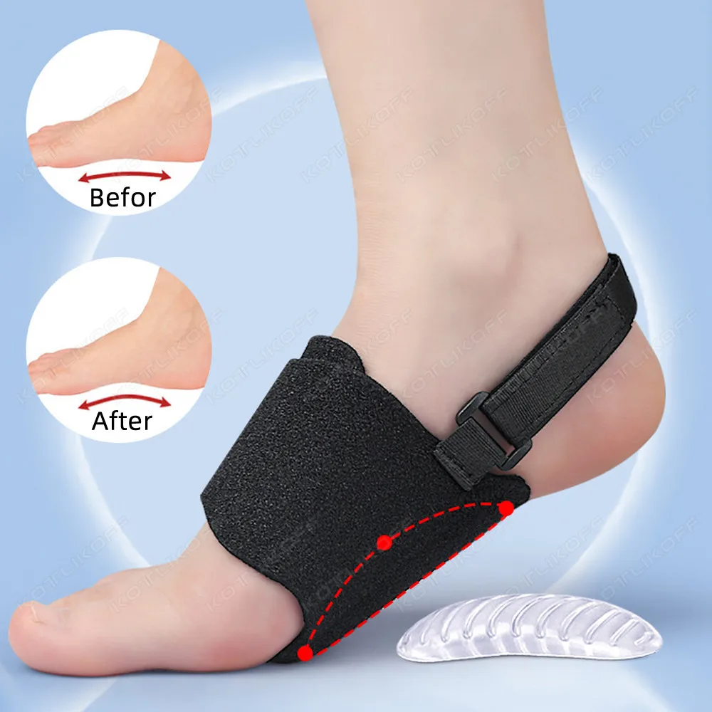 Orthotic Flat Feet Relieve Pain Arch Support Best Orthopedic Inserts For High Arches Removable Arch Bandage For Sneakers Sandals