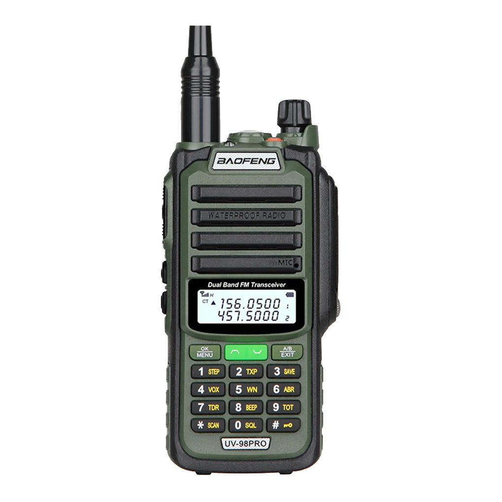 Baofeng Walkie Talkie UV-98 PRO IP68, Walkie Talkie Band ganda, Radio Ham ditingkatkan dari UV-98 PRO tahan air