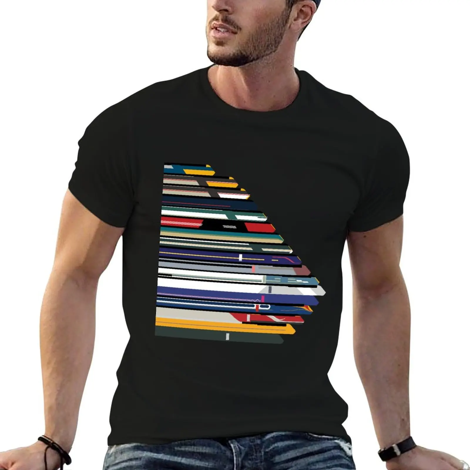 Intercity 125 outline in liveries T-Shirt Sporty Breathable Short Sleeve T-Shirt