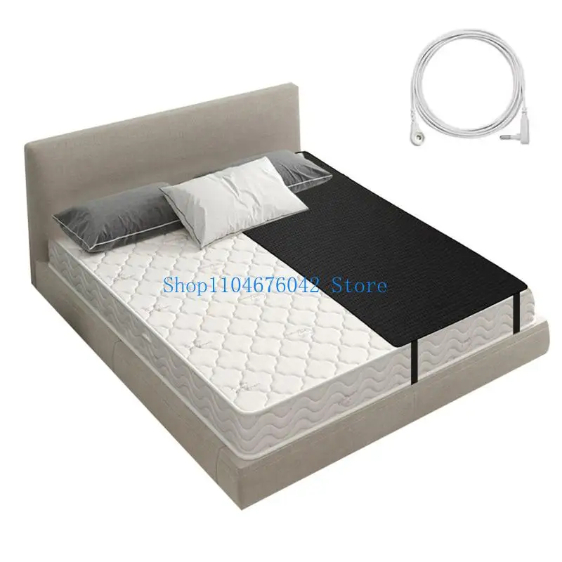 652F Groundings Pad for Sleeping AntiSlip PU Leather Mattress Cover with Groundings