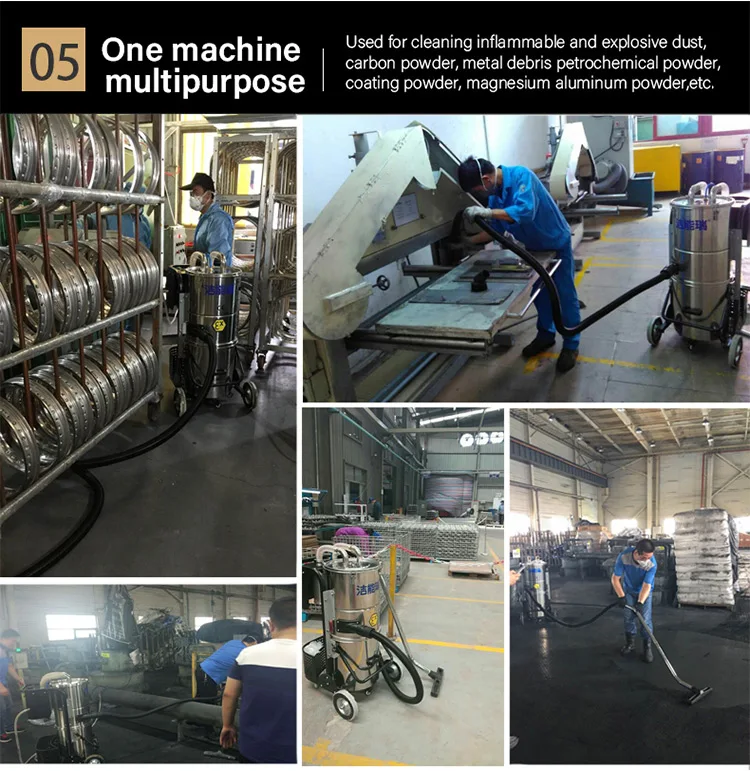 EX60-2 Pneumatic Explosion Proof Vacuum Cleaner for Heavy Dust Industrial Vacuum Cleaner