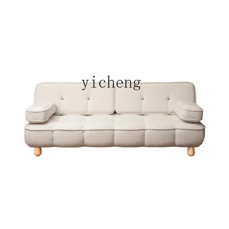 

Zk Fabrics Sofa Bed Living Room Dual-Use Small Apartment Cream Folding Sofa High-Profile Figure living room decoration