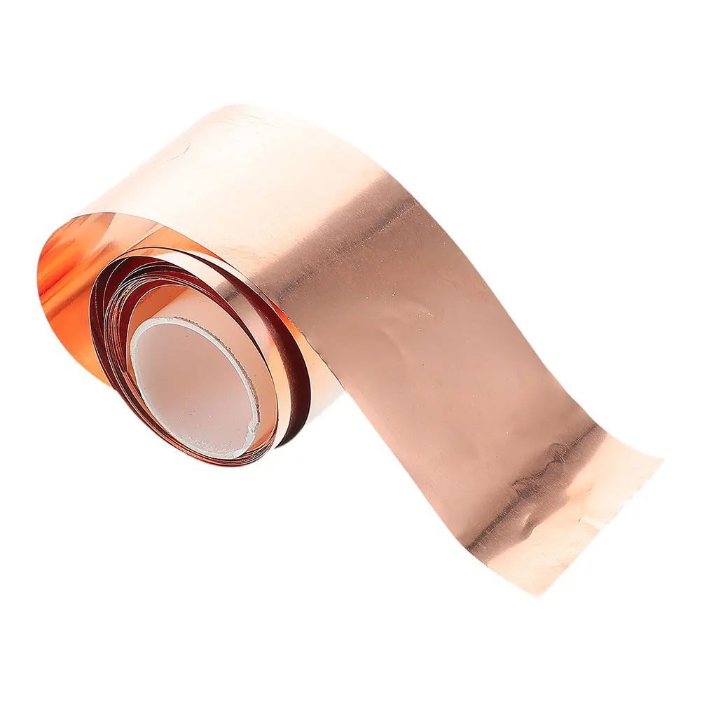 

Pure Copper Foil Belt High Conductivity Roll for DIY Electrical Projects Malleable Weather Resistant Craft