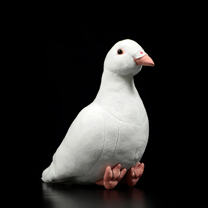 Cute White Pigeons Wild Pigeons Simulation Rock Pigeon Dolls Lovely Peace Doves Small Letter Carrier Pigeons Plush Toy Kids Gift