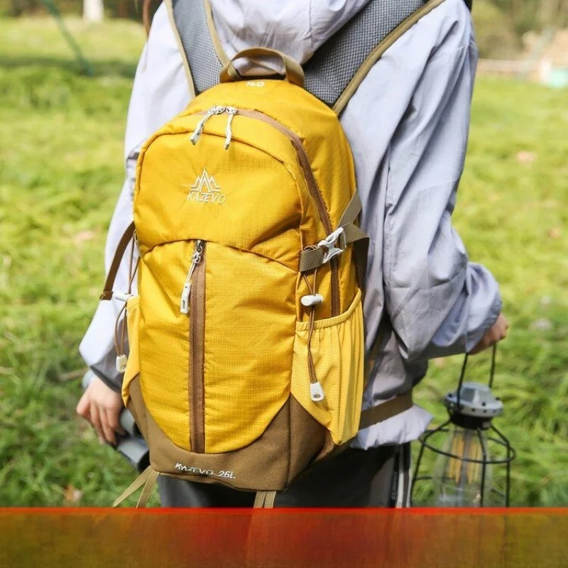 Outdoor Large Capacity Hiking Backpack Ultra-light Travel Waterproof Men's Women's Trendy Double-shoulder Bag Mountain Climbi...