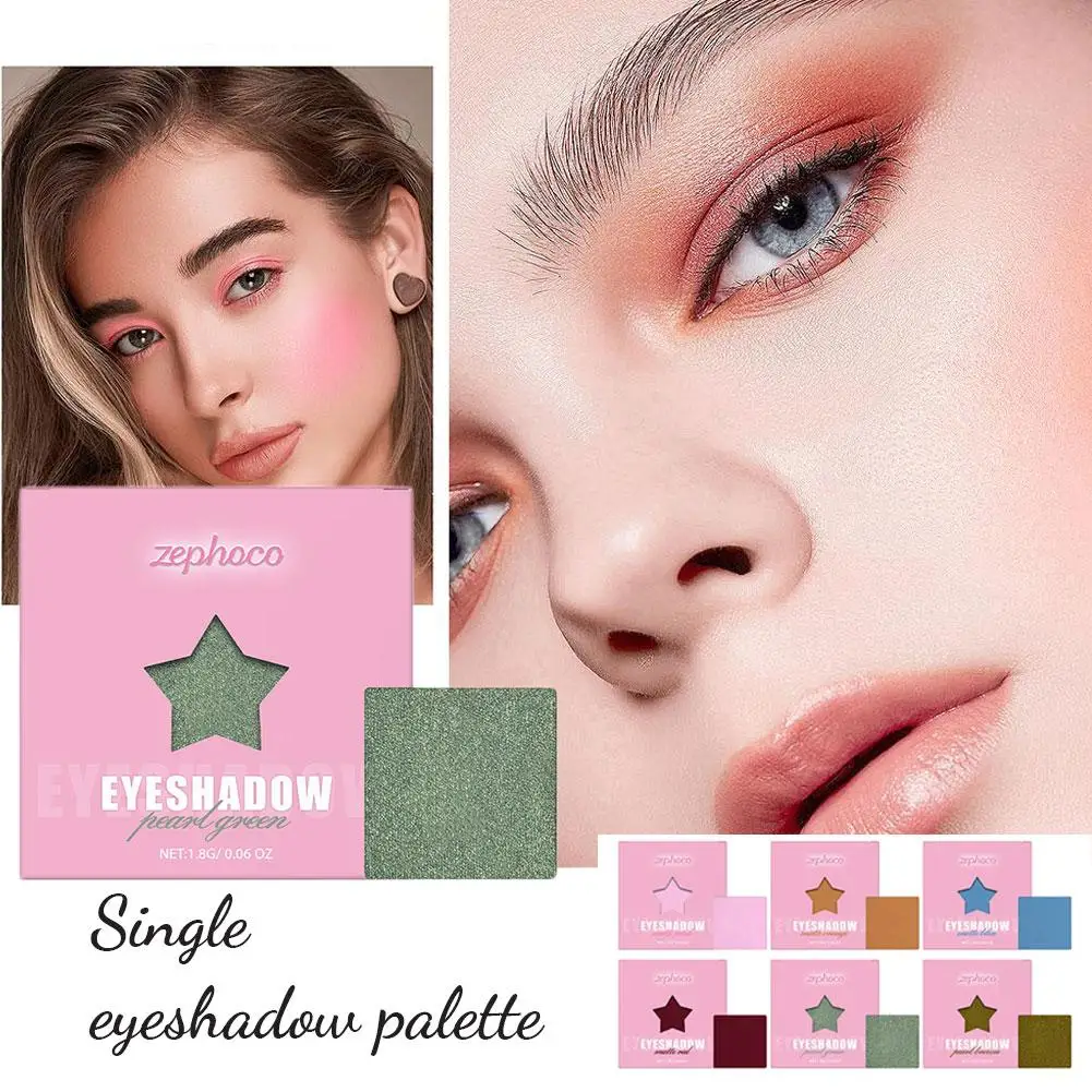 

Hot 6 Colors Single Star Eyeshadow, 6 Colors Single Eyeshadow Your Color(1pc) Own Palettes Create Combine Eyeshadow X5P9