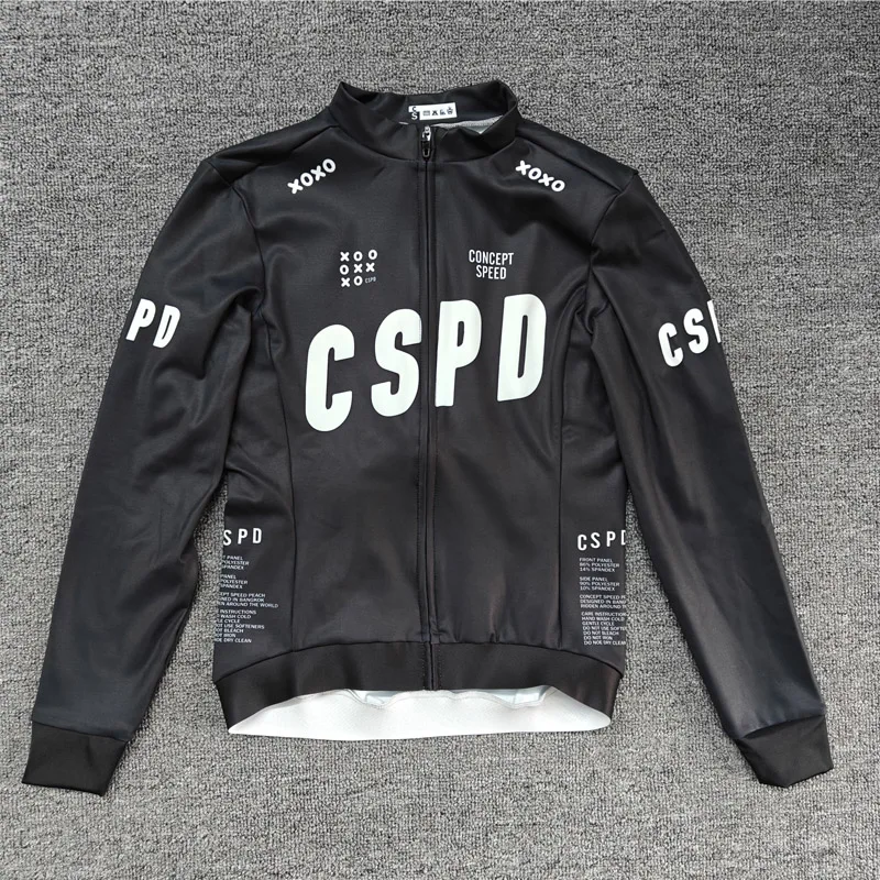 CSPD Pro Aero Winter Thermal Fleece Cycling Jersey ,Winter Long Sleeve Outdoor Bike Jersey,Thermal Fleece Bicycle Clothing