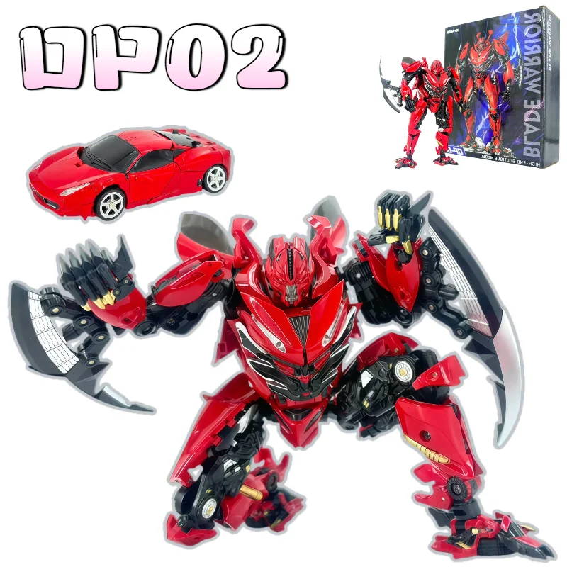 DP02 Dino Alloy Transformierbare Filmfigur 3, MPM Maßstab Auto-Roboter-Modell, Verbesserte KO-Version Ferrari Transformierbares Spielzeug
