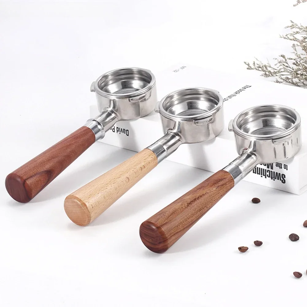 51mm Coffee Bottomless Portafilter Handle Three Eared Coffee Espresso Machine Handle, Coffee Accessories Barista Tools