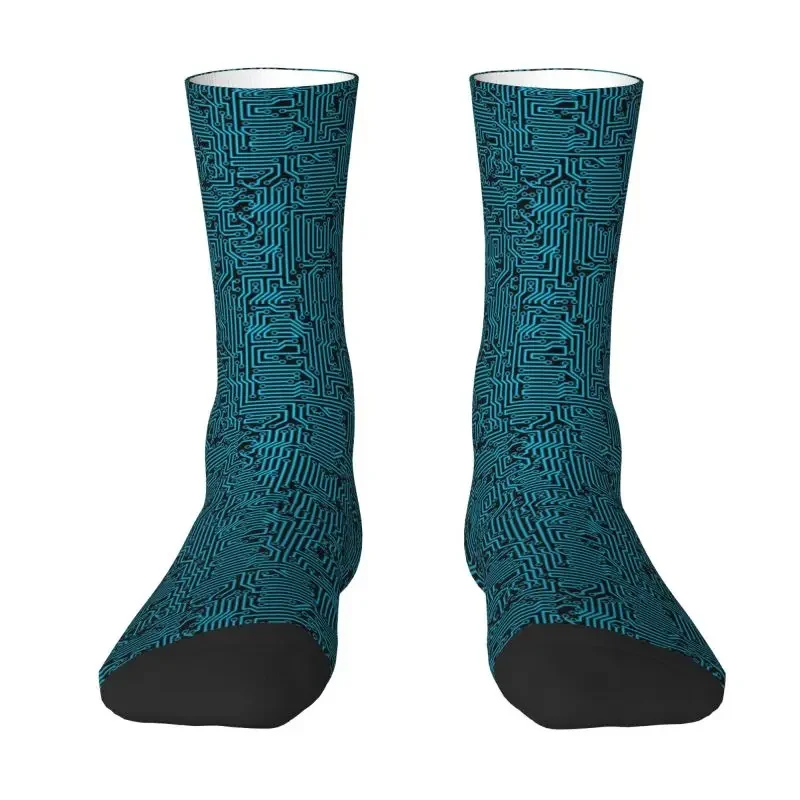 Cute Reboot Computer Board Socks Men Women Warm 3D Printing Cpu Science Hacker Programmer Sports Football Socks