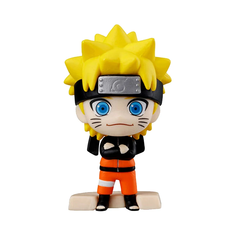 BANDAI Naruto Shippuden Gashapon capsule toys Sitting Series Naruto Sasuke Itachi action figures model anime Brand new genuine