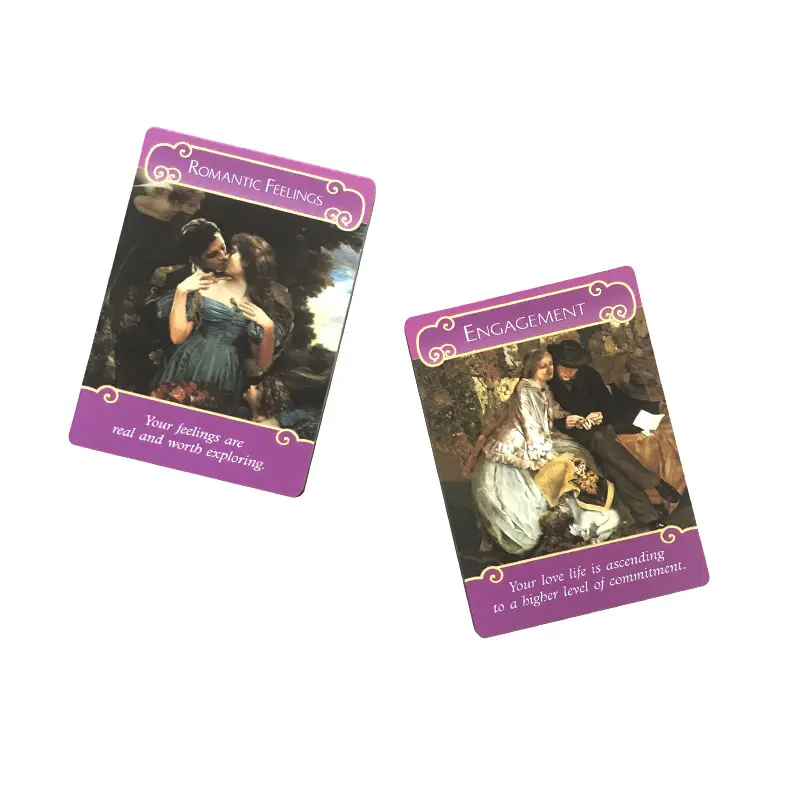 All English: The Romance Angels Oracle Card Tarot Card For Entertainment Fate Prophecy Divination Family Party Oracle PDF Guide