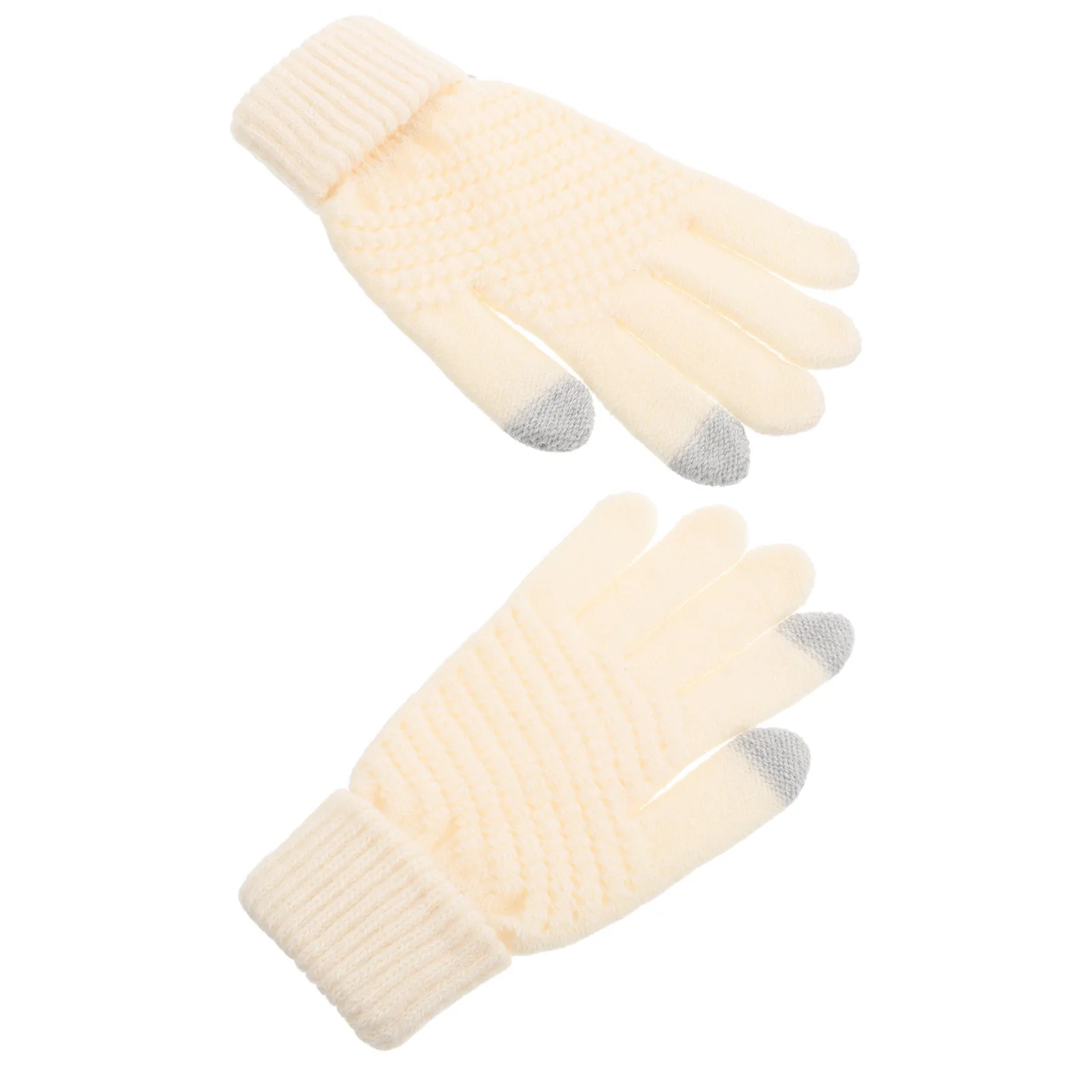 

Touch Screen Gloves Women Thickened Thermal Knit Warm Winter Gloves Cold Weather Outdoor Sports Student Use Women Mittens