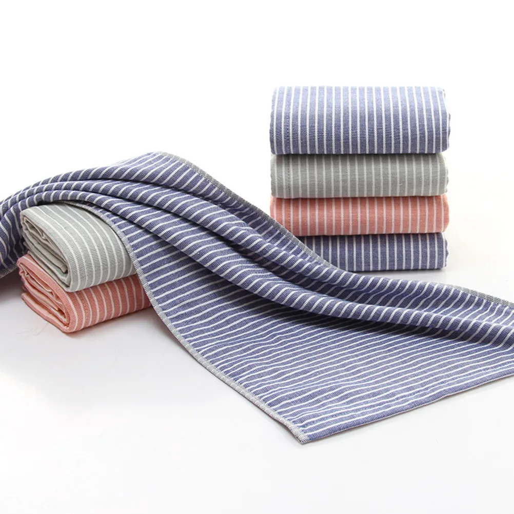 Pure Cotton Bath Towel – Thick Soft Breathable for Face, Body & Nursing – Blue Washcloth