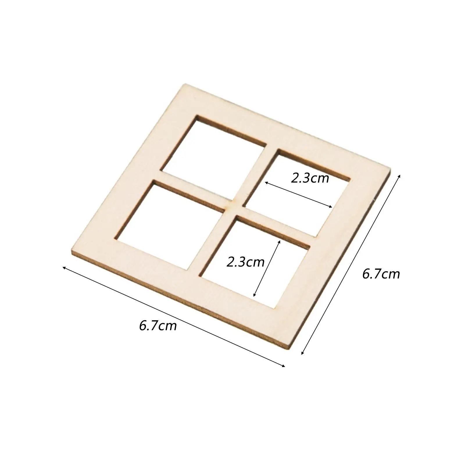 Maderas en miniatura para casa de muñecas DIY, modelo de ciudad, accesorio de decoración, 4 Uds.