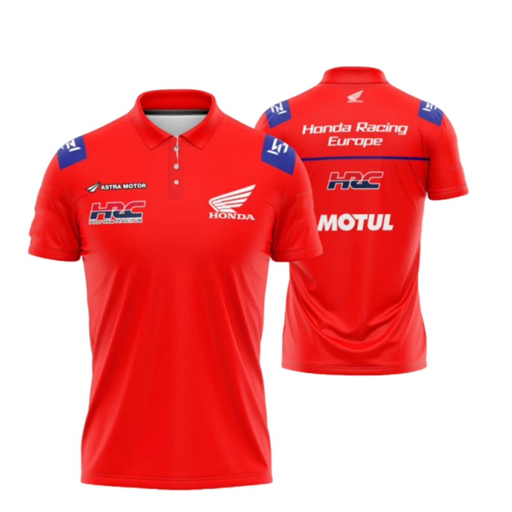 

Honda 2026 New Arrival Motorcycle Racing Style Polo Shirt for Men Comfortable Trendy Outdoor Daily Streetwear Top Jersey