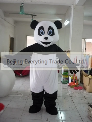 New Adult Hot Sale Foam Cute Panda Cartoon Mascot Costume Plush Christmas Fancy Dress Halloween Mascot Costume