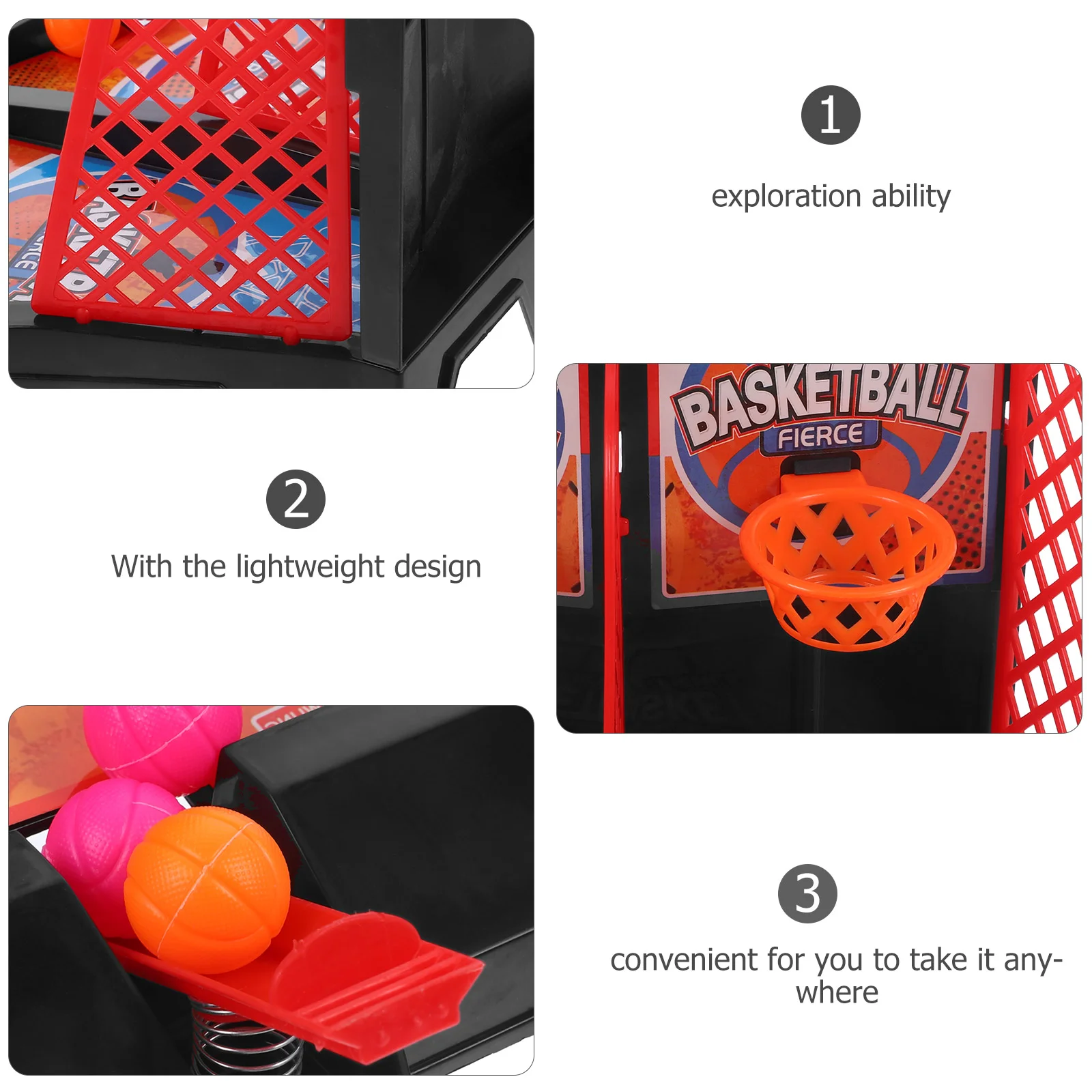 Basketball Hoop Machine Table Game Kids Desktop Toy Mini Interactive Toddler