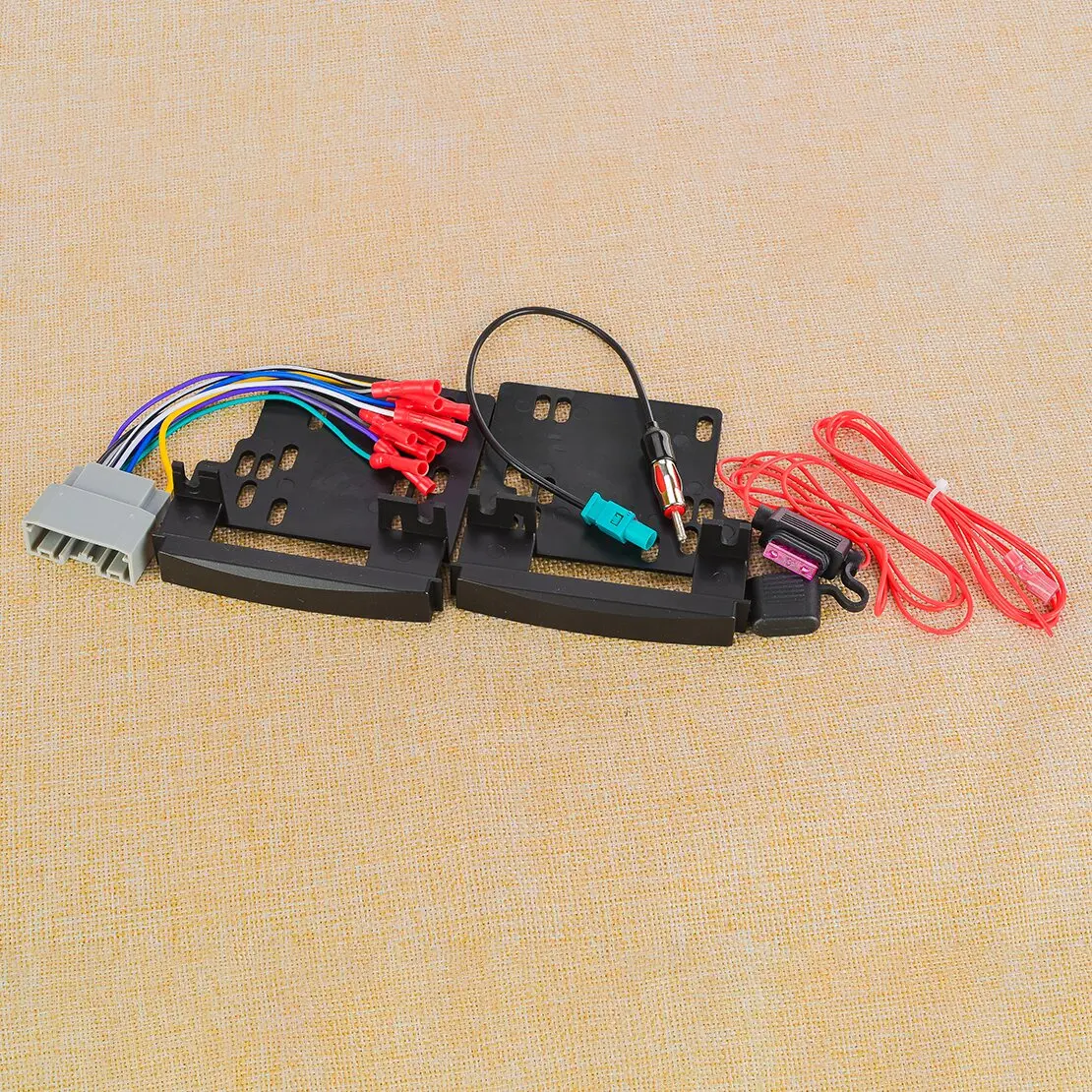 

Автомобильная DVD-магнитола с двойным DIN-разъемом, установочная рамка, комплект проводки и адаптер для установки, подходит для Dodge, Chrysler, Jeep.