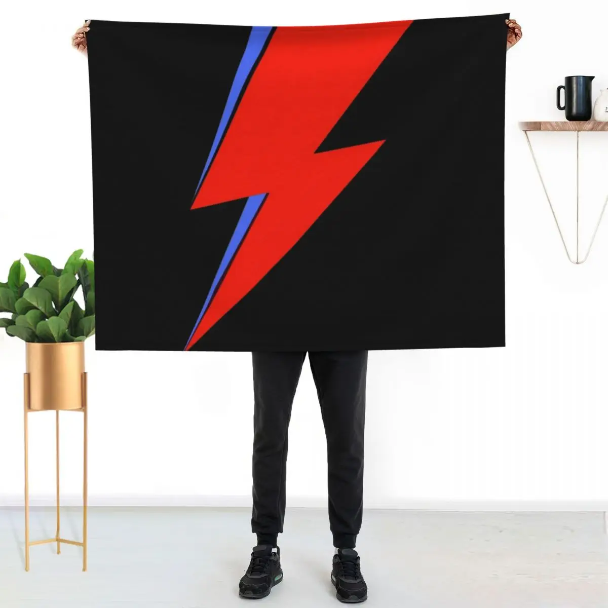 Aladdin Sane Throw Blanket Sofas for winter Thermal Hairys Furrys cosplay anime Blankets