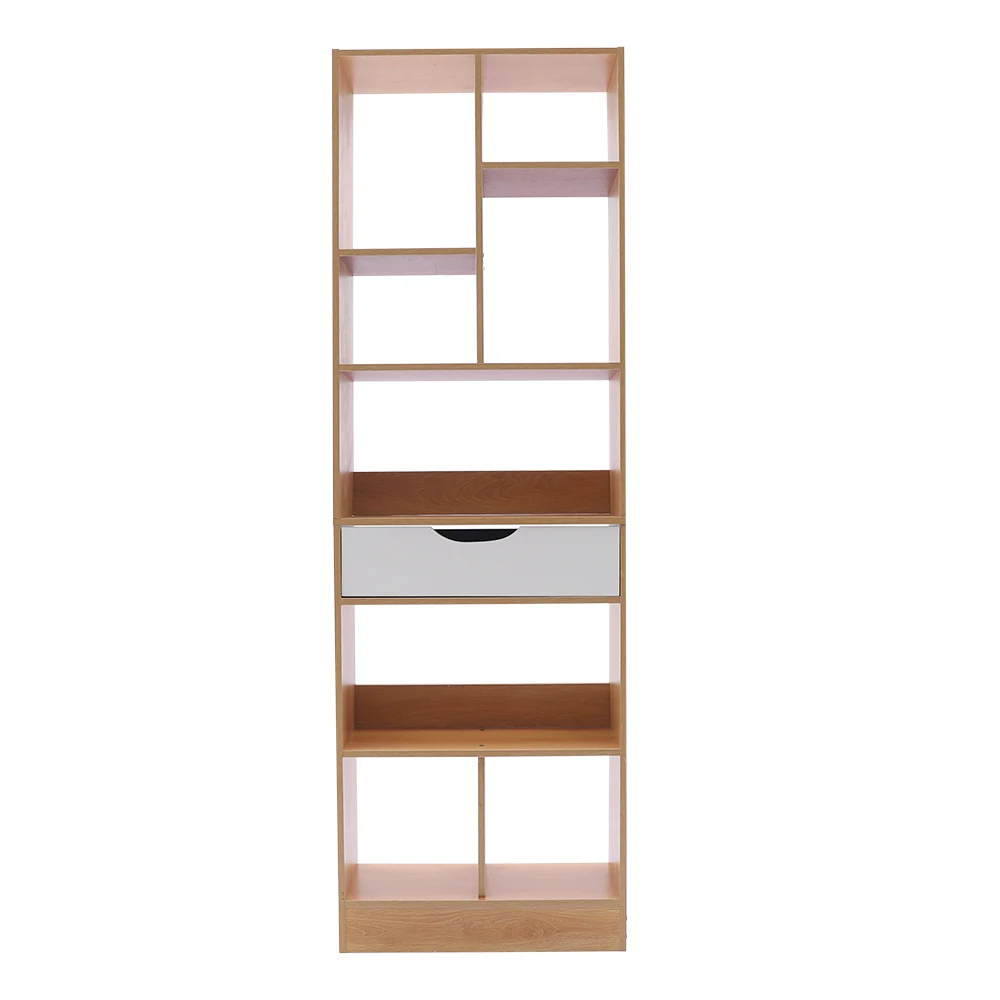 Open Cabinet Cube Open Shelf Unit Display Bookcase Multi-Layer Storage Rack Freestanding Wooden Closet Organizer 20Lx8Wx61H inch