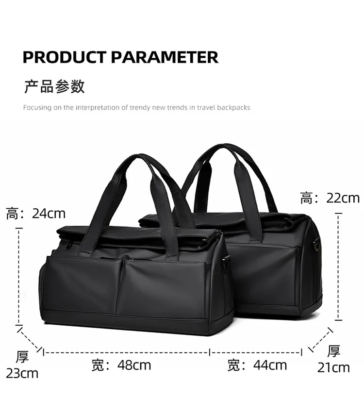 Business Travel Bag with Wet Dry Separation,Gym Duffel for Sports Swimming,Multi-Functional Commuter Luggage for Work & Fitness