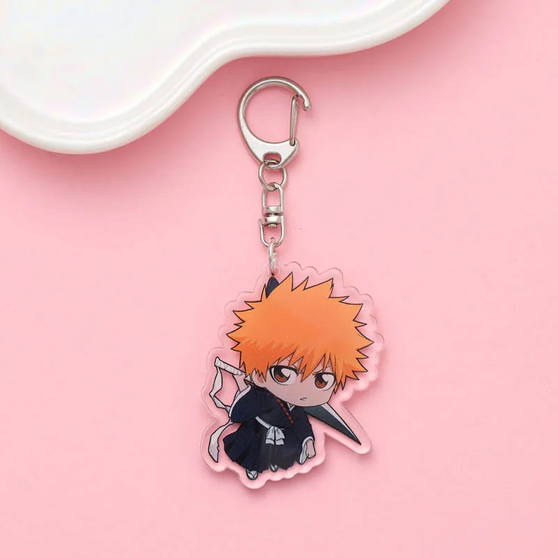 بليتش كوروساكي ايتشيغو كوتشيكي روكيا أنيمي المفاتيح الكرتون مضحك حقيبة قلادة لطيف الإبداعية سحر سيارة كيرينغ أصدقاء المشجعين الهدايا