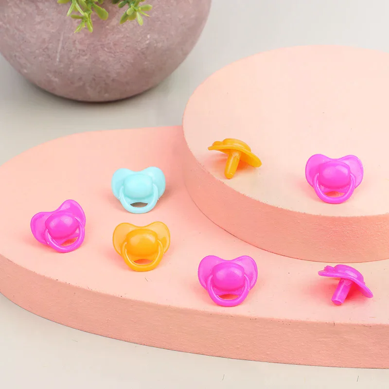 20 Stücke Miniatur Puppe Schnuller Ausdruck Schnuller Spielzeug Zubehör Kunststoff Spielzeug Spielhaus Spielzeug kinder Puppenhaus