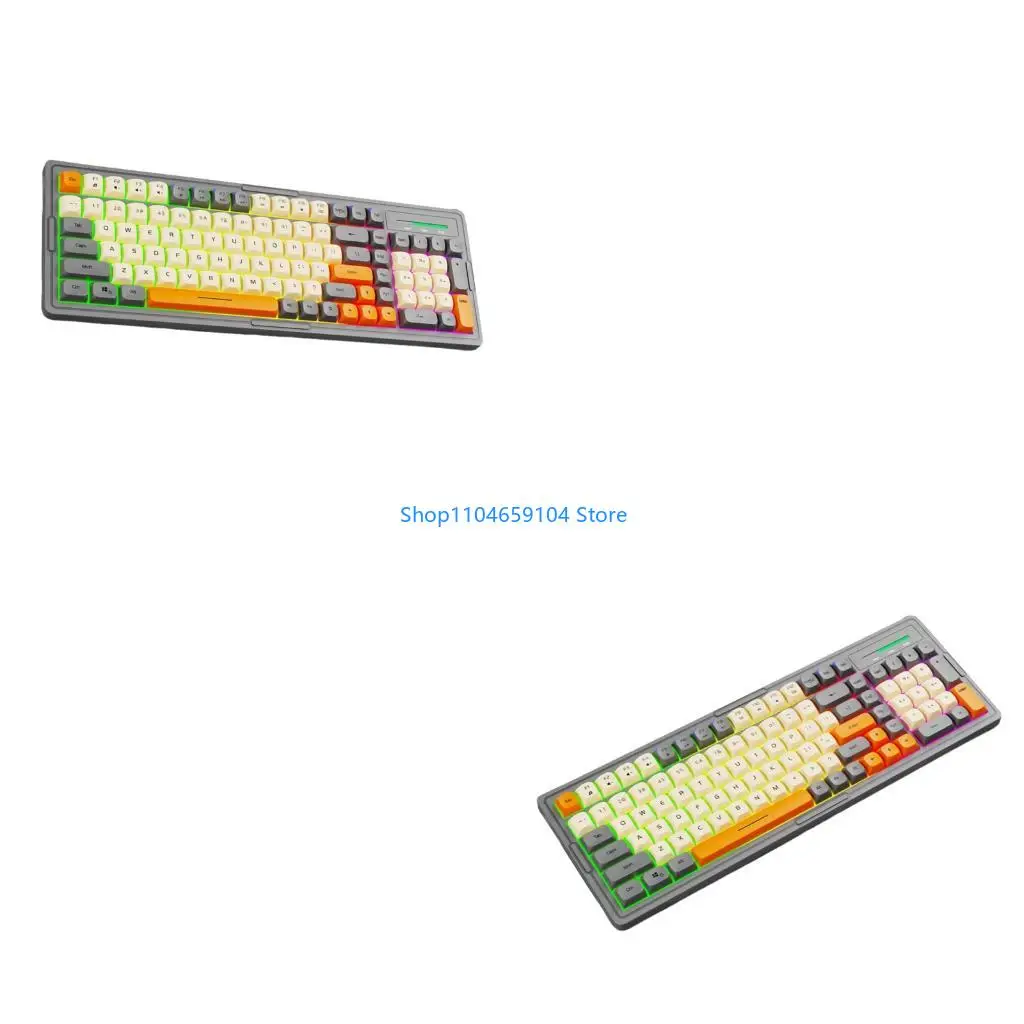 

Проводная клавиатура с тактильной обратной связью для игрового ПК, вариант цветного освещения с защитой от разливов