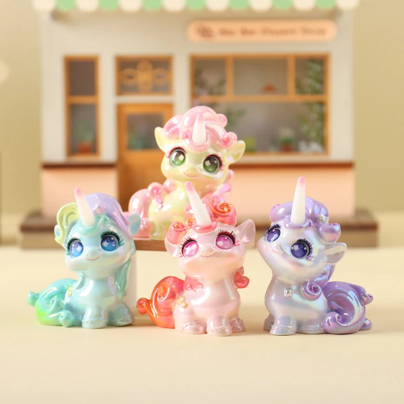 MINISO My Little Pony Toy Model Cartoon Twilight Sparkle Dreamy Garden Series Blind Box Kawaii Pony Desktop Ornament Lucky Box