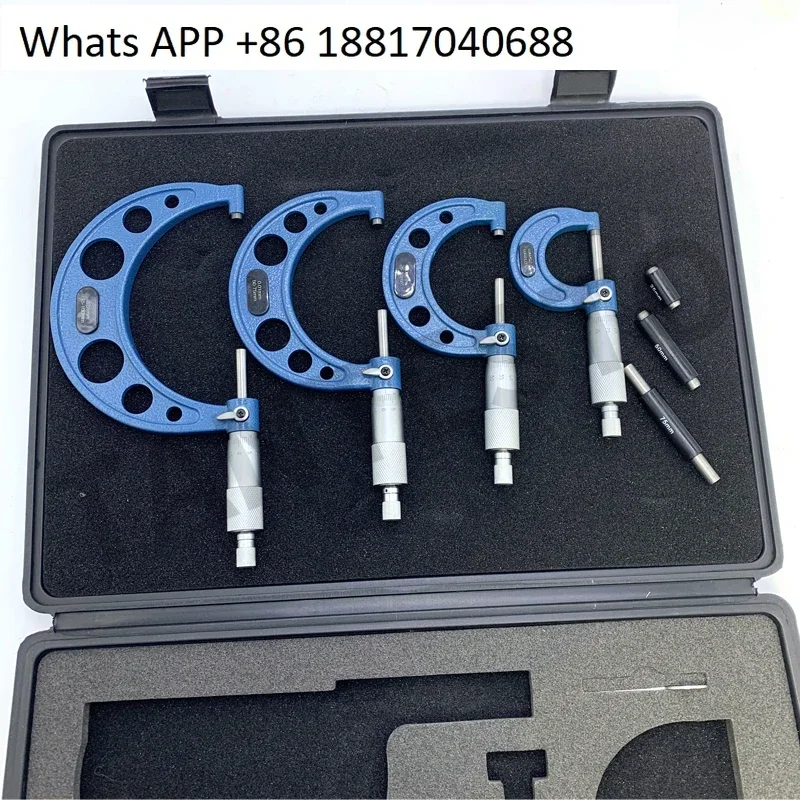 EFI pump injector maintenance measurement outer diameter micrometer 4-piece set 0-100mm