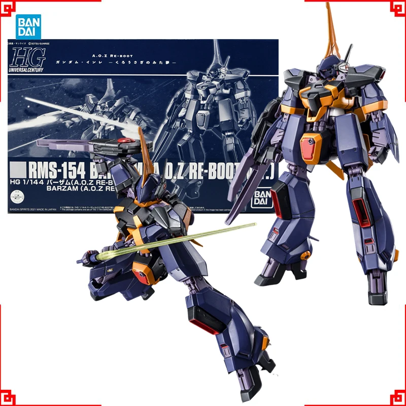 

Bandai Gundam Model Kit HGUC Barzam AOZ RE Boot Anime Figure Gunpla Building Kit Collectibles Action Figures Toys For Boys Gift