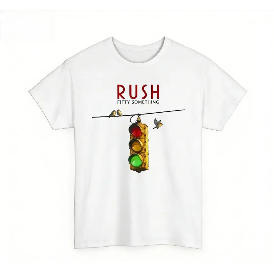 2026 Vintage Traffic Light Bird Graphic T-shirt Men Retro Streetwear Short Sleeve Tee