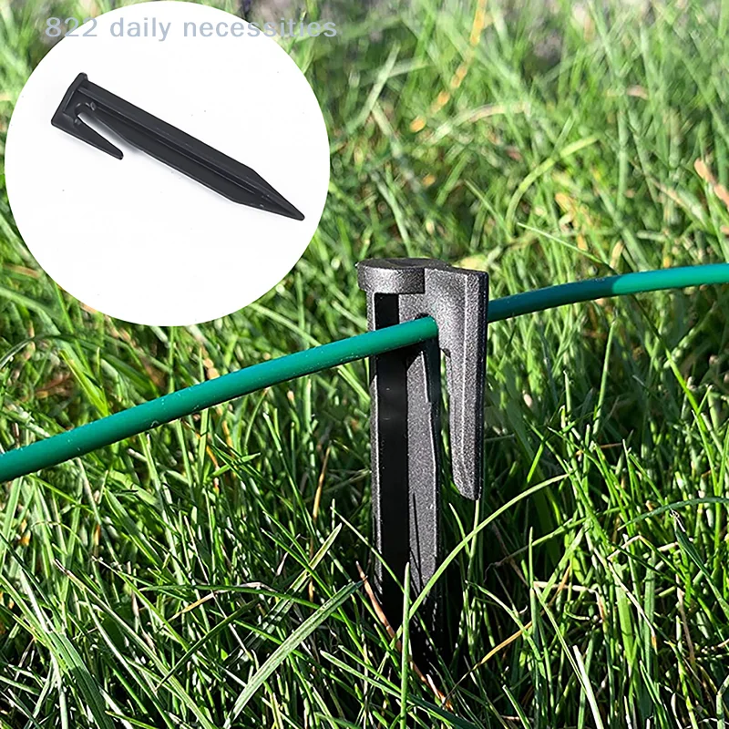 convenient20Pcs Garden Lawn Mower Peg Environment-friendly Plastic Ground Pegs For Robotic Lawnmower Boundary Cable Accessories