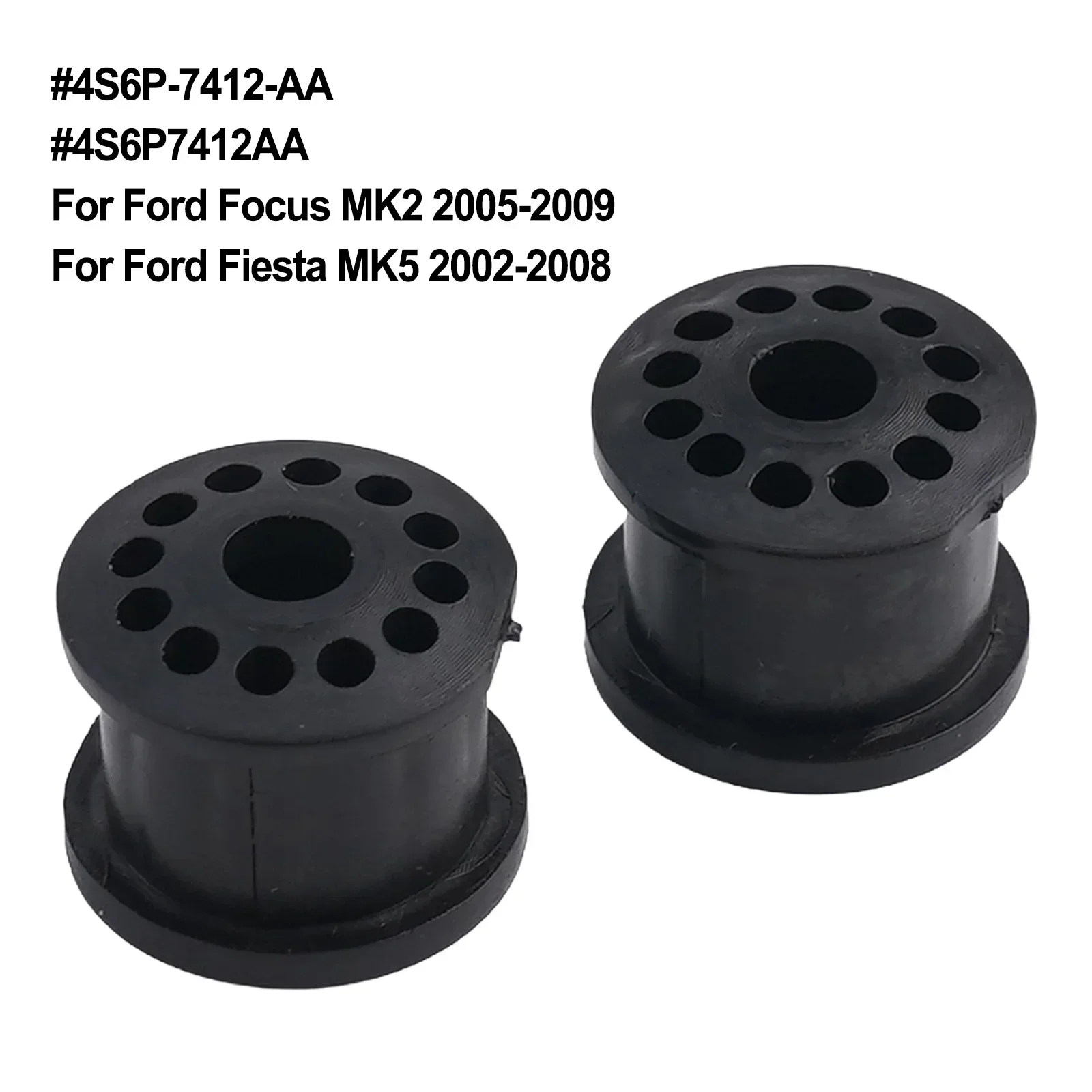 2Pcs Gearbox Shift Lever Cable Bushing For Ford For Focus For Fiesta 4S6P-7412-AA 4641135 4668268AC 5037380AA Rubber Kit