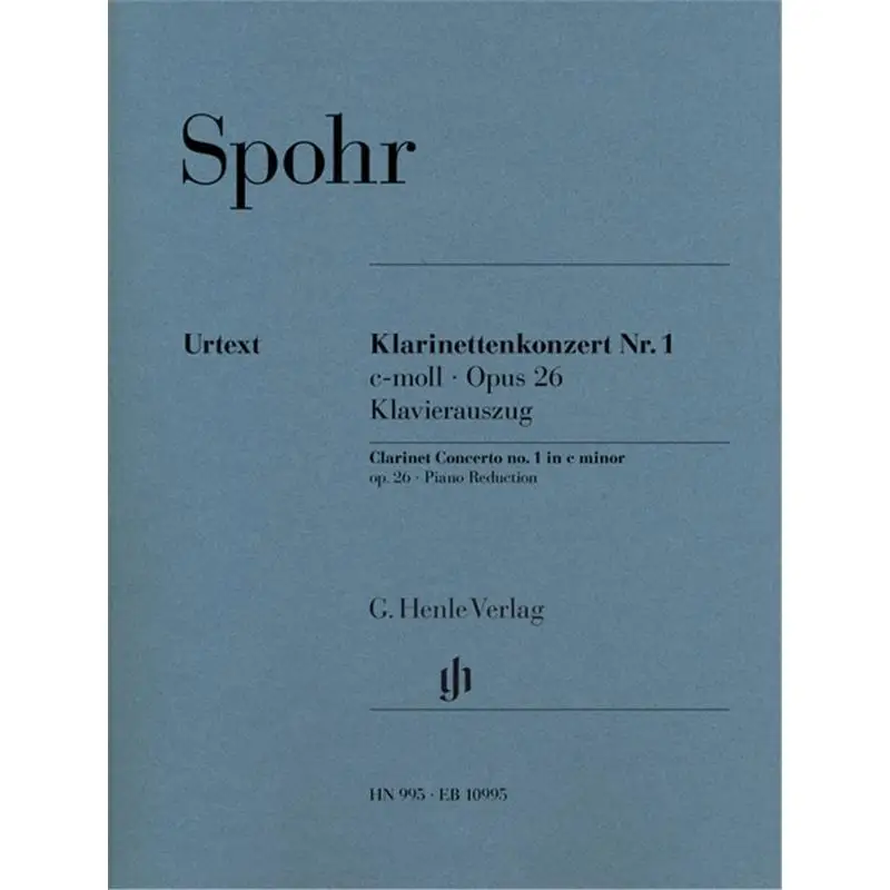 

HN995 Spohr Concerto F Кларнет No1 S Pangereler Ullrich G Henle Verlag 9790201809953 Книга
