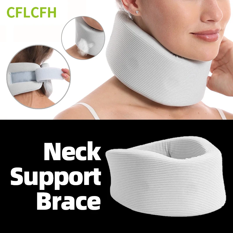 

Neck Brace Traction Fixed Corrector Support Sponge Breathable Adjustable Stretcher Cervical Collar Pain Relief Cervical Device