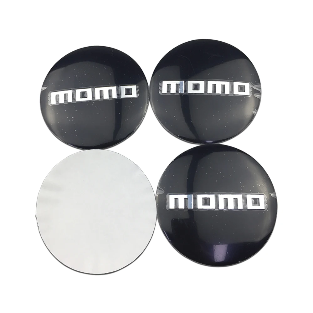 4PCS 56mm MOMO Logo Car Wheel Center Hub Cap Emblem Decal Sticker For Mercedes Benz Audi Cadillac Hyundai Honda Toyota KIA Lexus