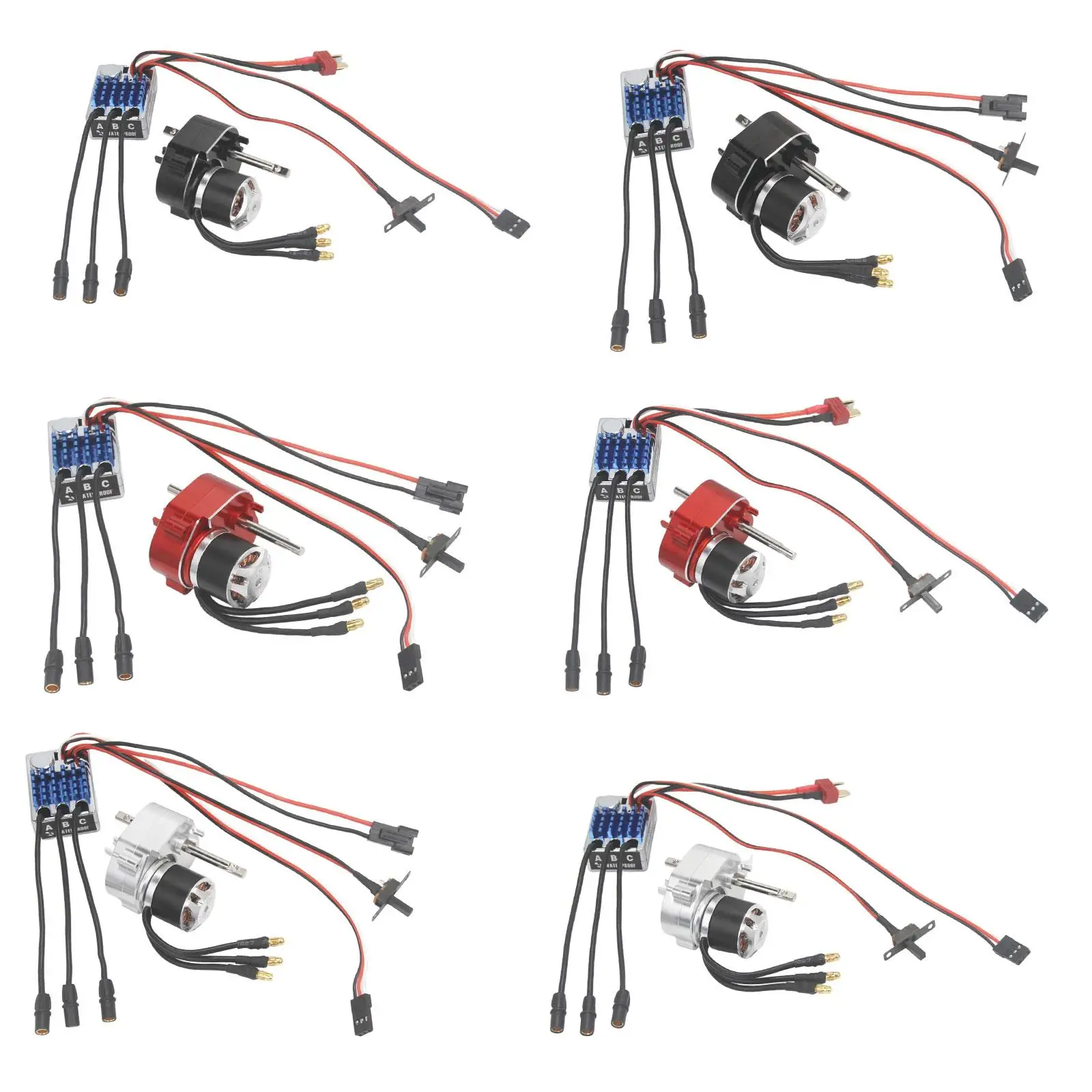

Brushless Motor Metal Gearbox ESC Combo for 1/12 RC Car 23222600kv Motor
