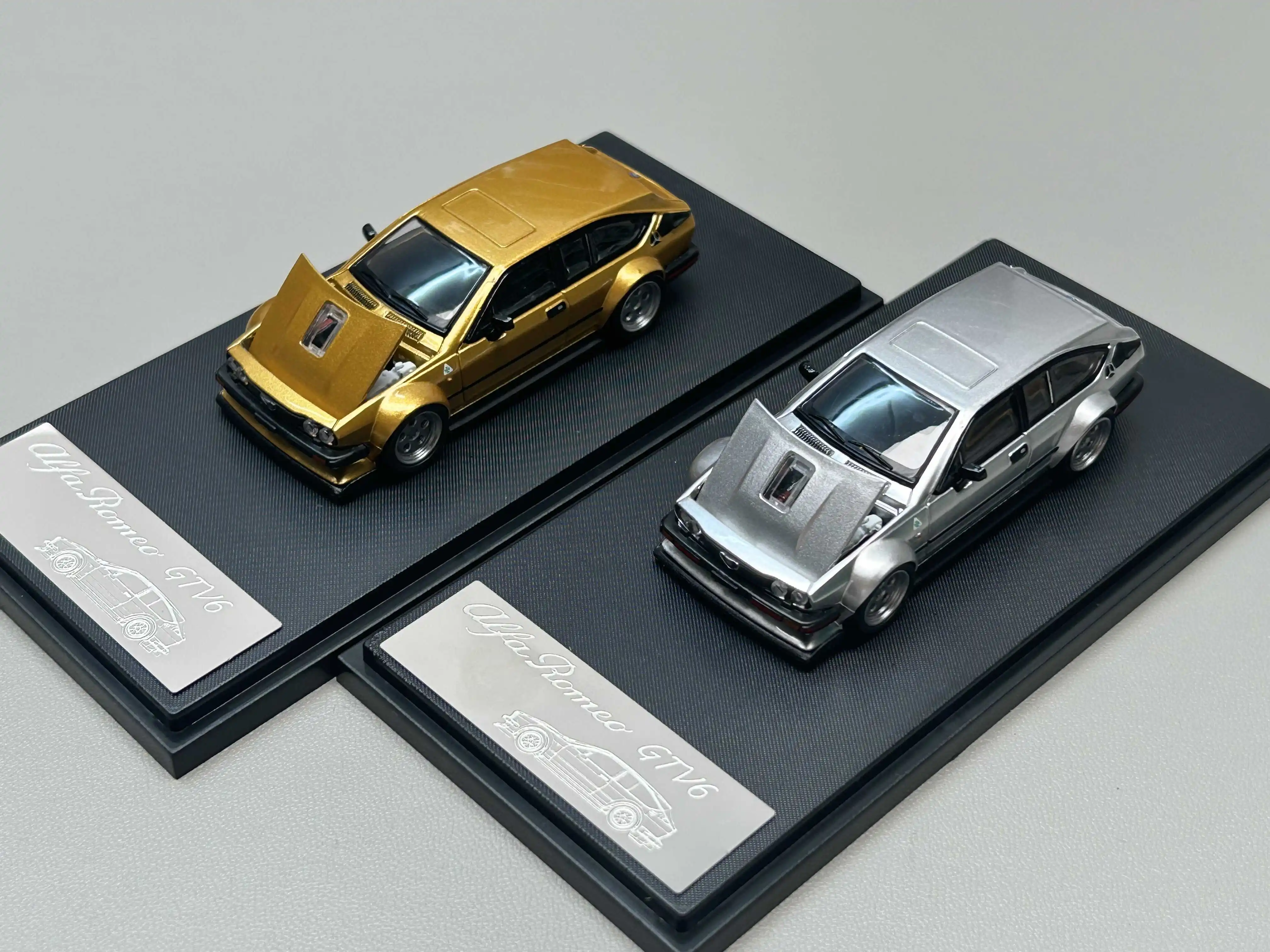 Diecast RM 1:64 Scale Alfa Romeo GTV6 Widebody Alloy Car Model