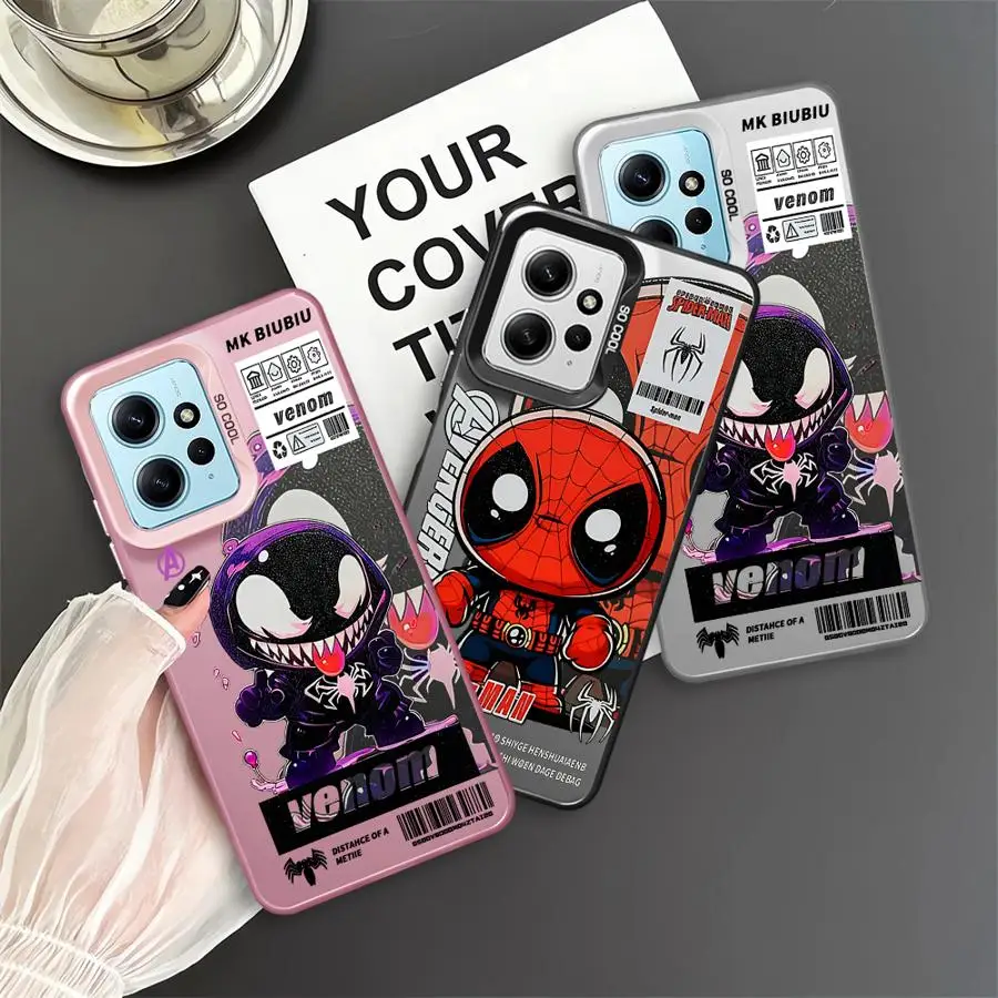 Marvel Venom Ironman Phone Case for Xiaomi Redmi Note 11 Pro 5G 12S 11S 12 13 11 Pro Plus 10S 10 Pro 13 5G Capa Coque Cover