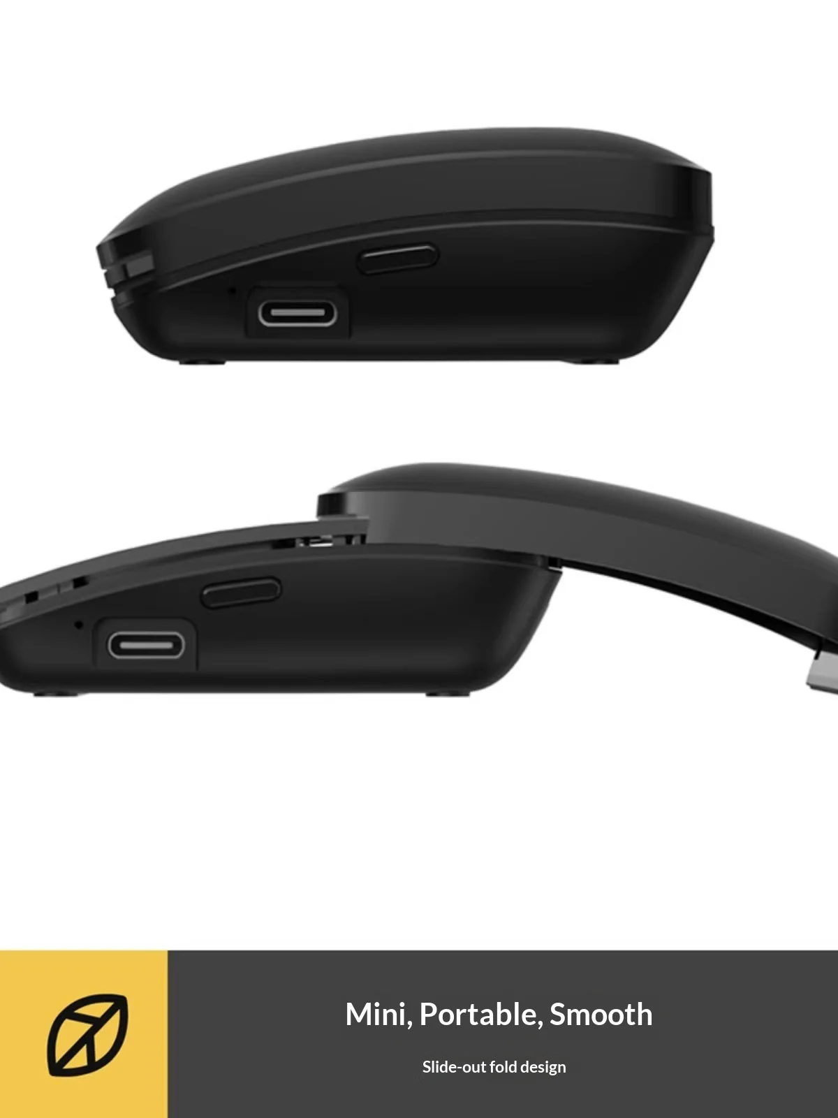 DeLUX MF10 Office Mouse Bluetooth Connection 1600DPI Collapsible Wireless Mouse Light Weight  Mute For Pc Accessories Gifts
