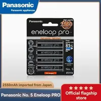 8-64PS NEW Panasonic Original 2500mAh Batteries 1.2V NI-MH Camera Flashlight eneloop pro Toy AA Pre-Charged Rechargeable Battery