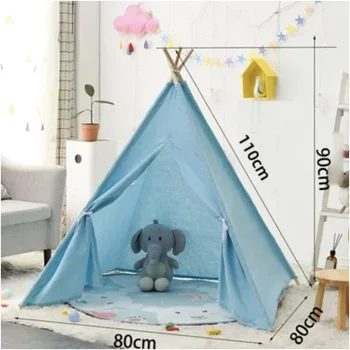 접이식 인도 어린이 텐트, 설치하기 쉬운 어린이 캠핑 텐트, 실내 파티 놀이 집, 유아 아기 생일 선물, 1.1m 바라카