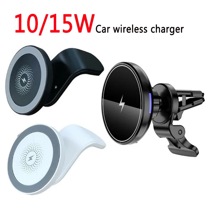 Magnetyczna bezprzewodowa ładowarka samochodowa stojak na iPhone 12 Mini 12 Pro Max 15W szybka bezprzewodowa ładowarka uchwyt samochodowy na telefon